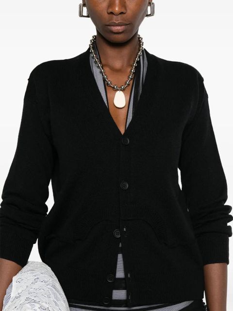 MM6 Maison Margiela wool cardigan - Black