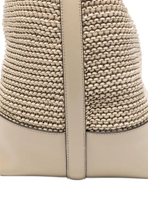 TOTEME woven leather tote bag - Neutrals