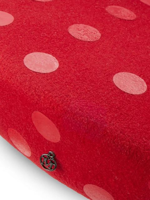 Maison Michel Idaho polka-dot beret hat - Red - zdjęcie produktu nr 2