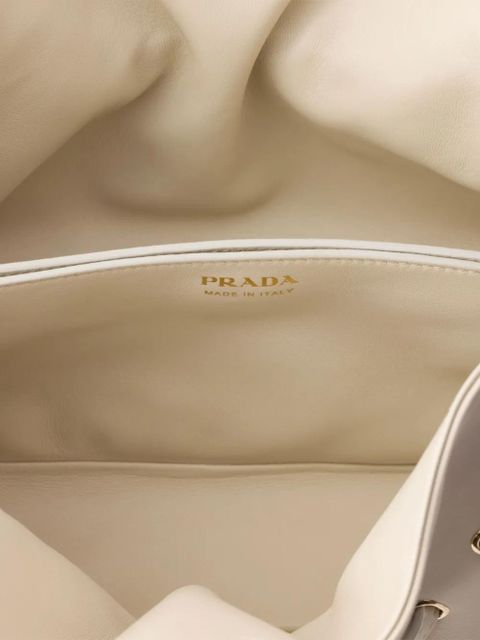 Prada small Dada leather tote bag - Neutrals