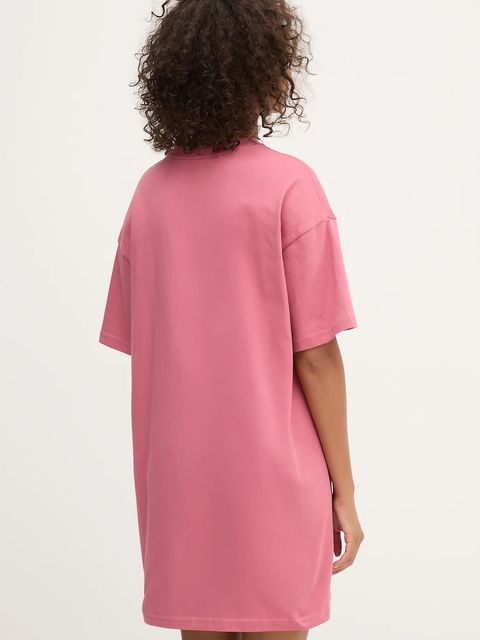 Vans sukienka bawełniana kolor różowy mini oversize VN0A4RU2ZRY1