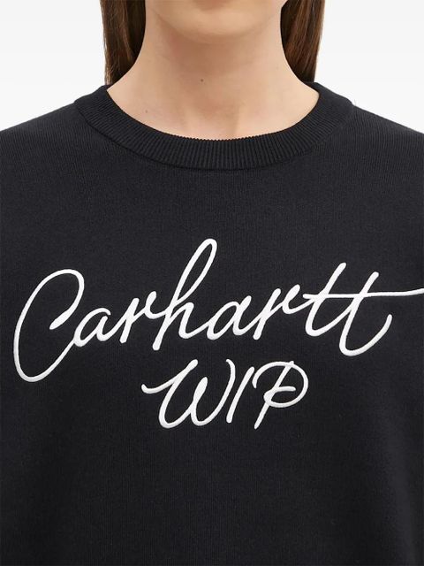 Carhartt WIP logo sweater - Black