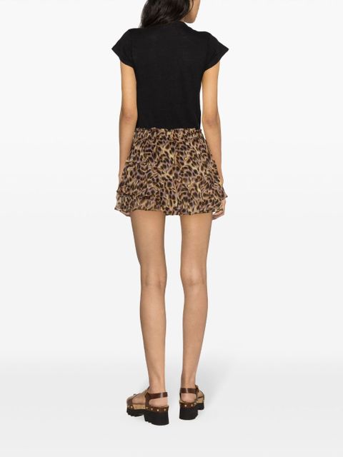 MARANT ÉTOILE Zankou linen T-shirt - Black