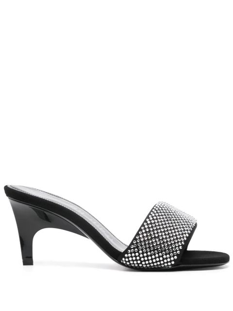The Attico Rem 60mm crystal-embellished mules - Black - zdjęcie produktu nr 1