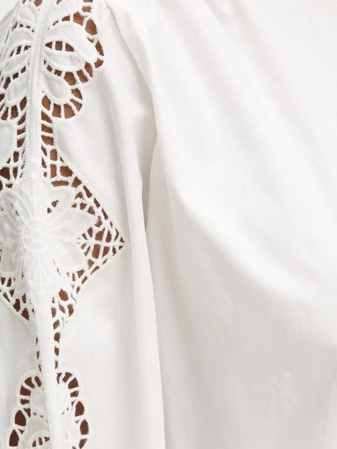 Answear.LAB koszula bawełniana damska kolor biały regular ze stójką