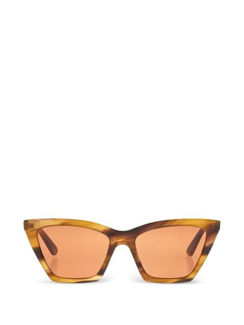 Alexander McQueen geometric-frame sunglasses - Brown - zdjęcie produktu nr 1