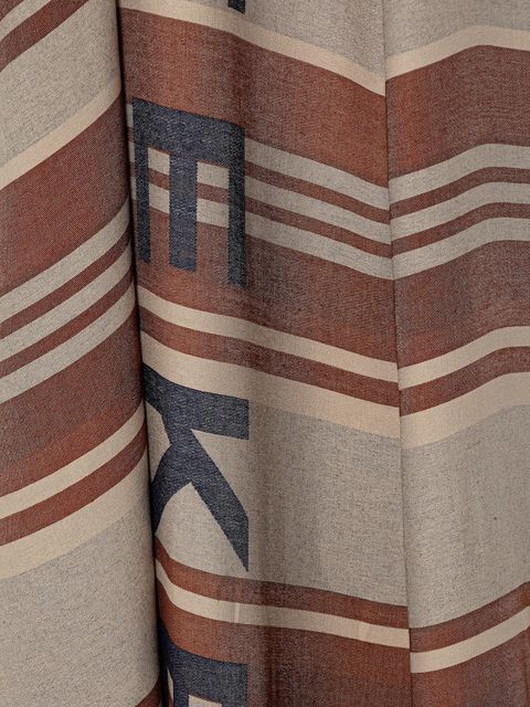 Weekend Max Mara szal AGALLO damski kolor brązowy wzorzysty 2615541084600