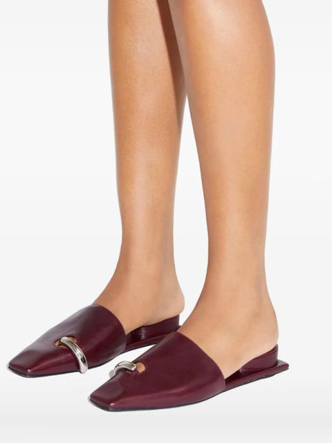 Tory Burch pierced mules - Red