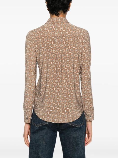 Lauren Ralph Lauren long sleeve patterned shirt - Brown