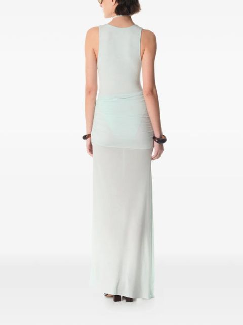 MANURÍ tie-neck sleeveless bodysuit - Blue