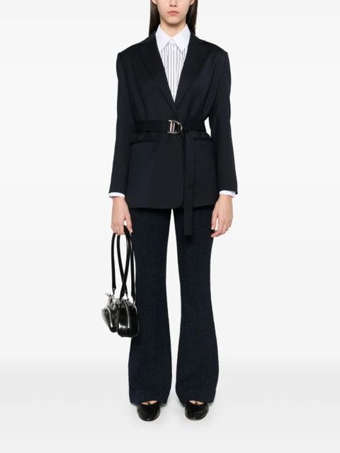 Maje belted blazer - Blue