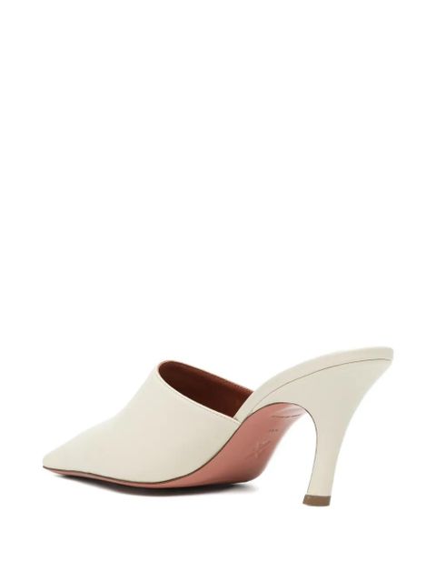 Amina Muaddi 80mm Jamie mules - Neutrals