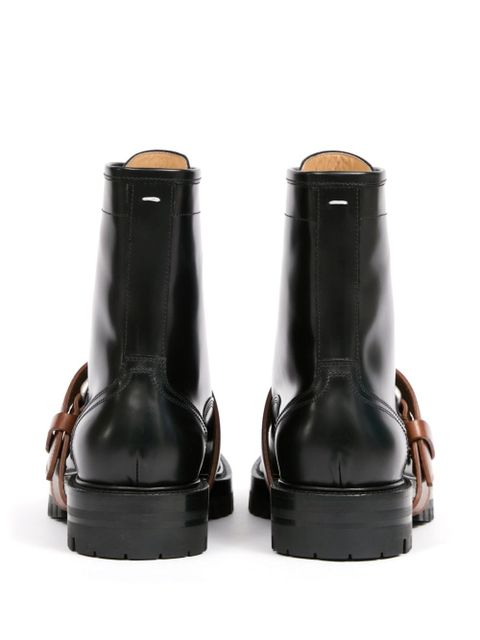 Maison Margiela Tabi split-toe leather boots - Black