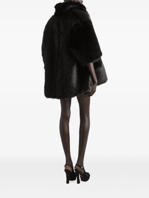 Dolce & Gabbana faux-fur coat - Black - zdjęcie produktu nr 2