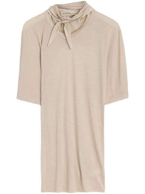 LEMAIRE short sleeve with foulard t-shirt - Neutrals - zdjęcie produktu nr 1