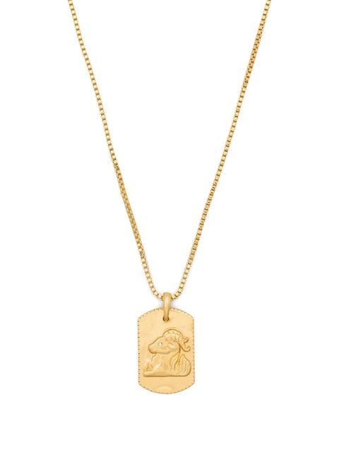 Maje capricorn zodiac-design necklace - Gold