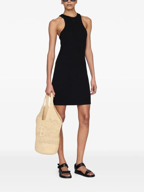 ANINE BING Cole racerback mini dress - Black - zdjęcie produktu nr 2