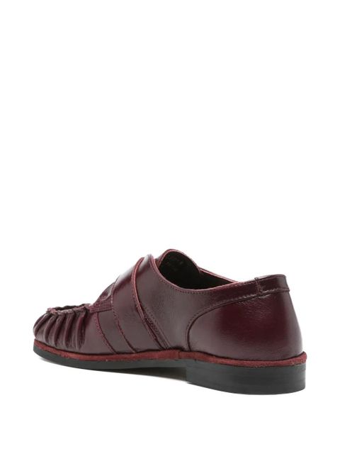 ALOHAS Brandy leather loafers - Red