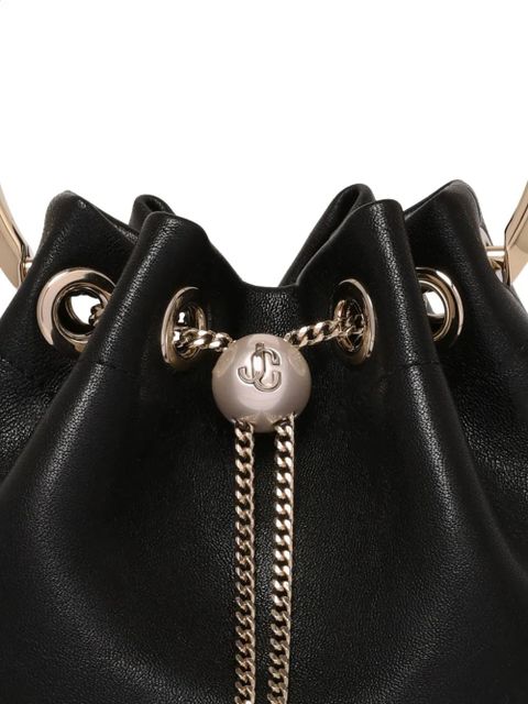 Jimmy Choo mini Bon Bon bucket bag - Black