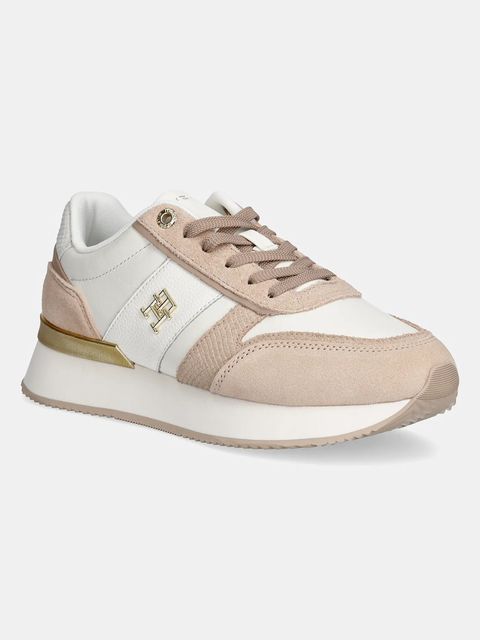 Tommy Hilfiger sneakersy skórzane TH FASHION RUNNER - zdjęcie produktu nr 2