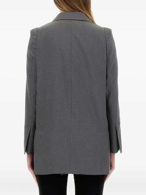 Max Mara padded-shoulder blazer - Grey