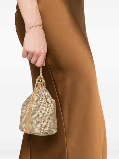Cult Gaia Rue crystal-embellished clutch bag - Gold - zdjęcie produktu nr 2