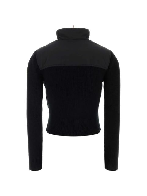 Moncler Grenoble panelled-knit cardigan - Black - zdjęcie produktu nr 2