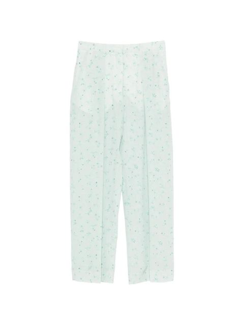 Victoria Beckham floral palazzo pants - Green - zdjęcie produktu nr 1