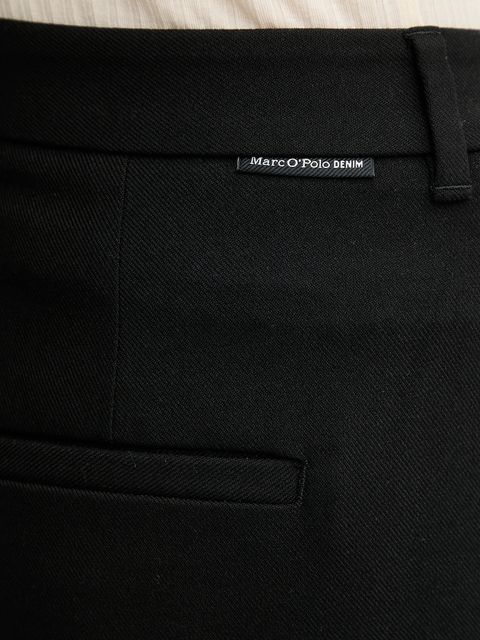 Marc O'Polo spodnie damskie kolor czarny proste high waist 5000007946