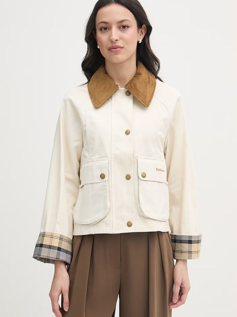 Barbour krótka kurtka damska bawełniana - zdjęcie produktu nr 1
