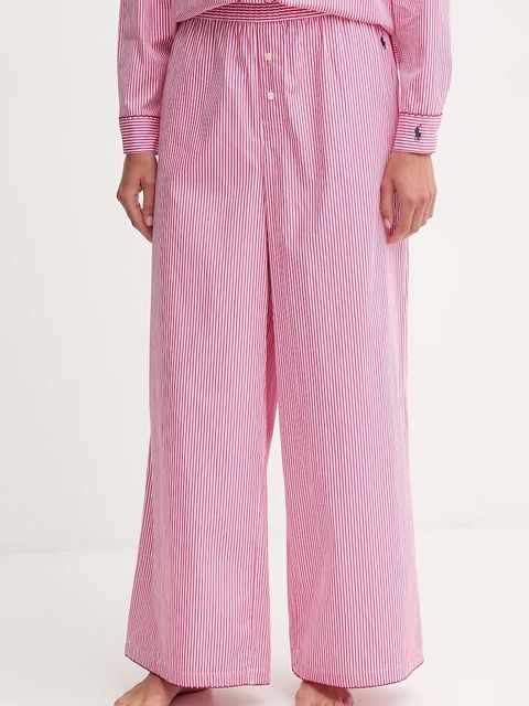 Polo Ralph Lauren piżama bawełniana damska kolor różowy bawełniana 4P0374