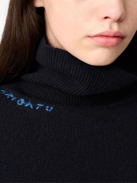 Axel Arigato embroidered turtleneck sweater - Blue