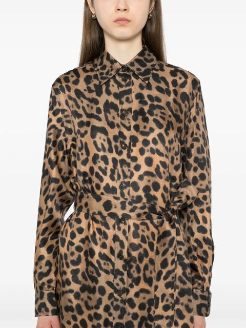 TOM FORD leopard-print dress - Brown