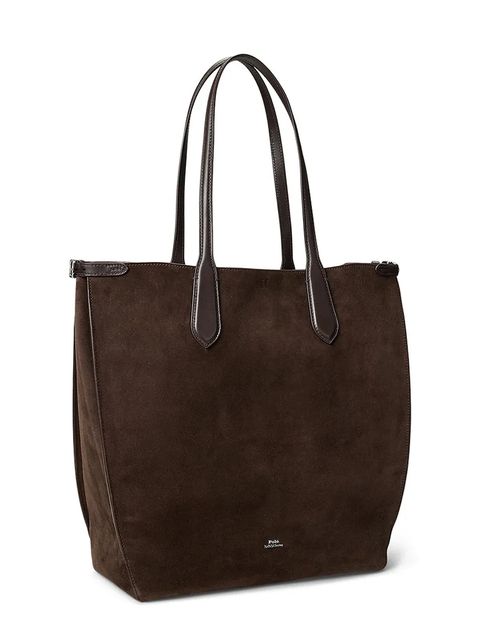 Polo Ralph Lauren torba zamszowa kolor brązowy 428968152 - zdjęcie produktu nr 2