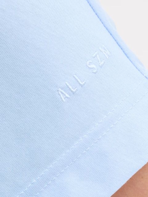 adidas t-shirt bawełniany ALL SZN damski kolor niebieski JJ1238