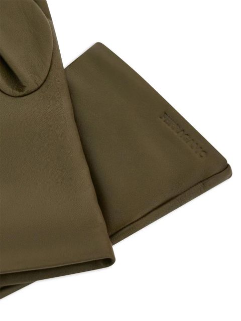 Ferragamo cashmere lining gloves - Green - zdjęcie produktu nr 2