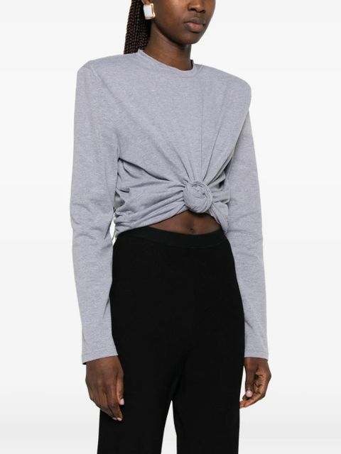 Magda Butrym knotted T-shirt - Grey