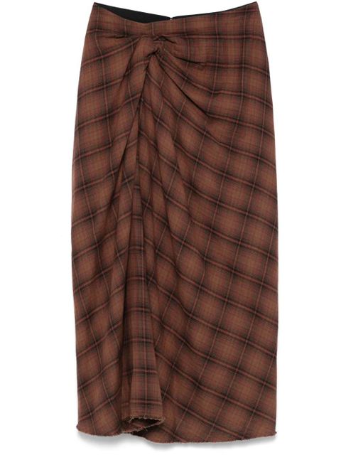 MARANT ÉTOILE Nicole midi skirt - Brown - zdjęcie produktu nr 1