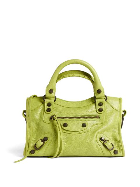 Balenciaga Le City leather cross body bag - Green