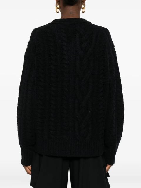 Nanushka cable-knit cardigan - Black