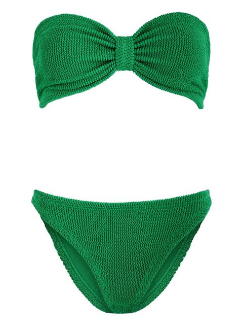 Hunza G Jean textured bikini - Green