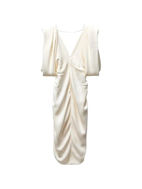 Versace crêpe marocaine silk midi dress - White - zdjęcie produktu nr 1