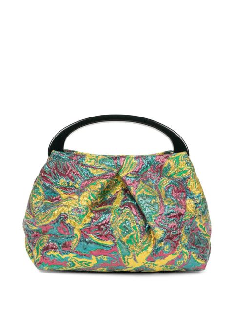 DRIES VAN NOTEN Small print tote bag - Green