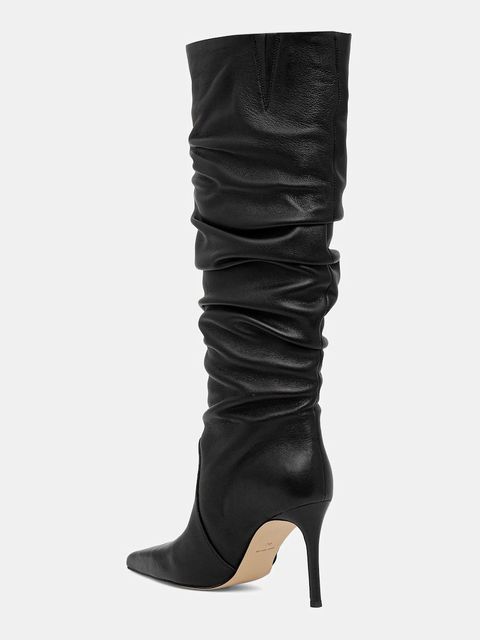 MICHAEL Michael Kors kozaki skórzane Dawn damskie kolor czarny na szpilce 40F5DWHB6L.001