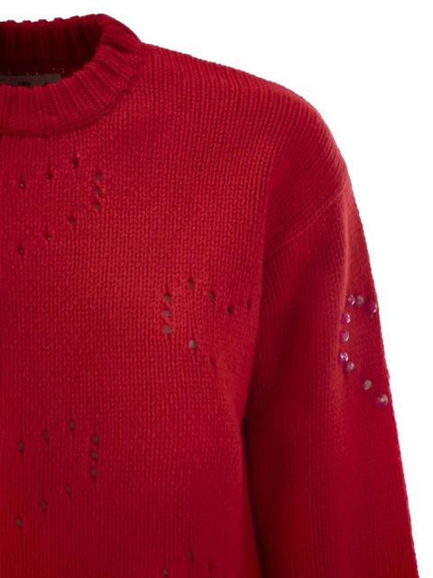 MC2 Saint Barth Danya heart-motif jumper - Red