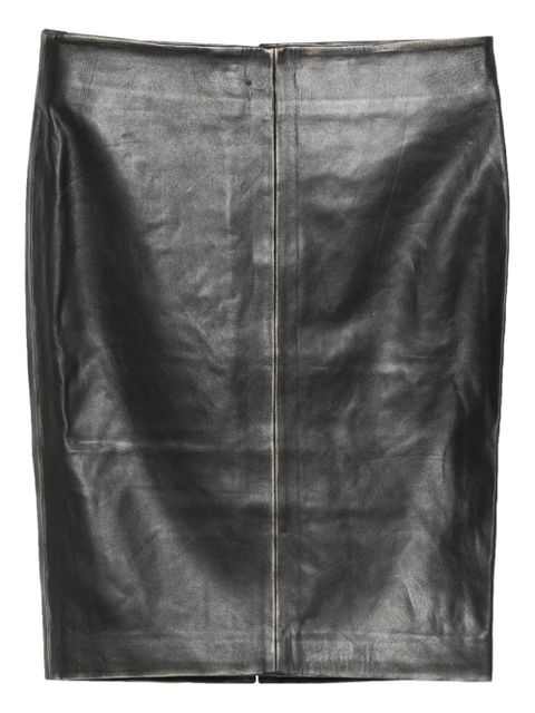 St. Agni leather pencil midi skirt - Black - zdjęcie produktu nr 1