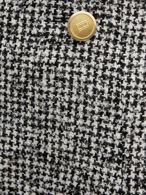 Tommy Hilfiger spódnica z domieszką wełny kolor szary mini rozkloszowana WW0WW48787