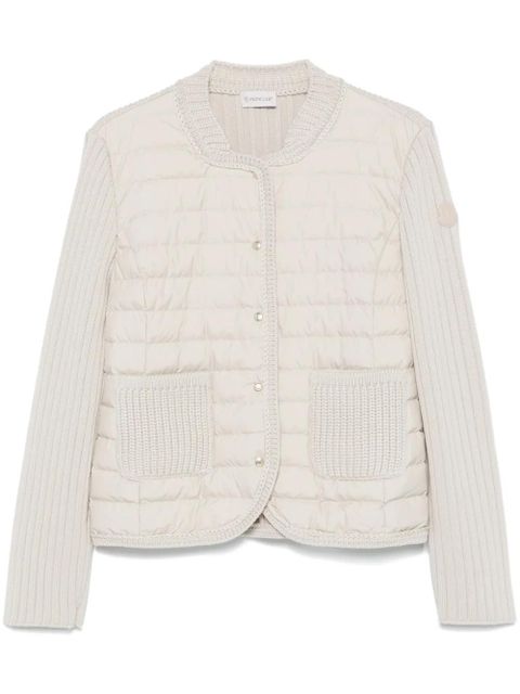 Moncler padded-panel jacket - Neutrals