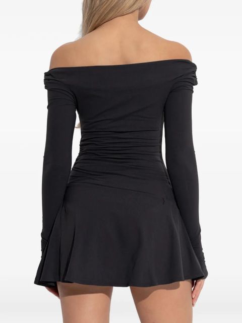 Bond-eye Nixi long-sleeve ruched beachwear - Black