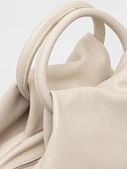 Answear.LAB torebka skórzana kolor beżowy